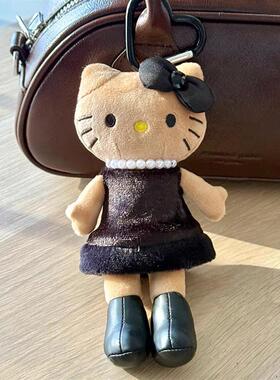 日本LizerDyx大长腿短裙Kitty毛绒公仔挂件凯蒂猫玩偶包挂饰