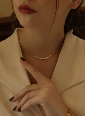 金珠子INS拼接优雅精致天然珍珠