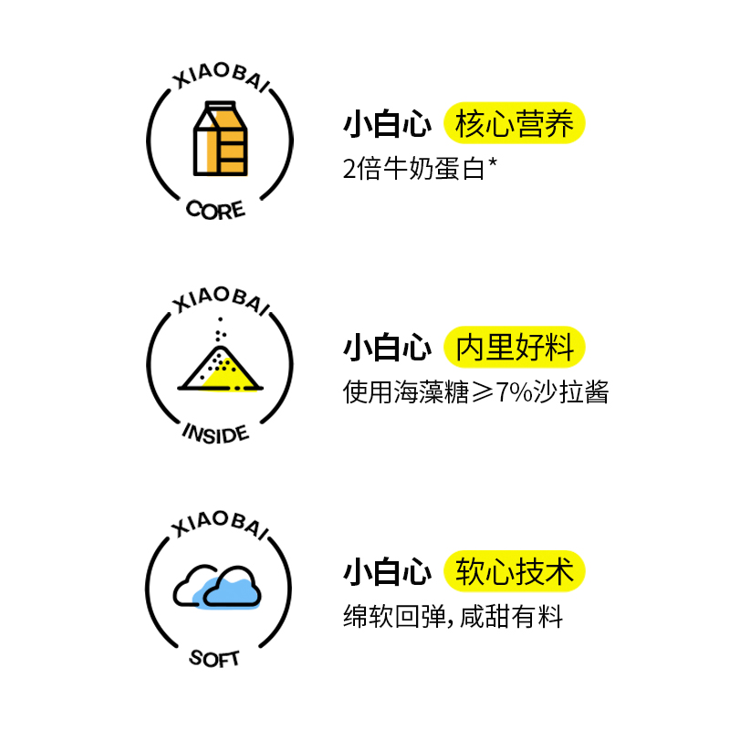 小白心里软瑞士卷蛋糕早餐夹心面包营养糕点休闲食品小吃整箱礼盒 - 图0