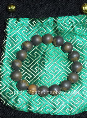 泗滨玄黄稀少砭石手链