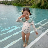 Детский купальник, быстросохнущий комбинезон для раннего возраста для принцессы, в западном стиле, защита от солнца