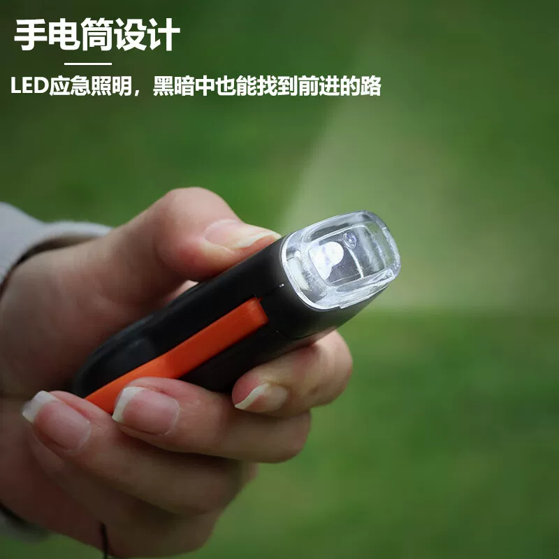 Семь в одном: многофункциональный выживания свисток на открытом воздухе с LED-лампой, термометр, компас, турист, экстренное спасение