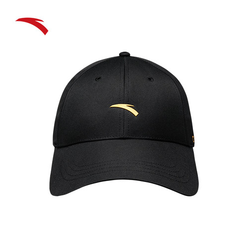 安踏运动帽跑步健身徒步遮阳帽简约基础百搭棒球帽休闲纯色鸭舌帽 - 图0