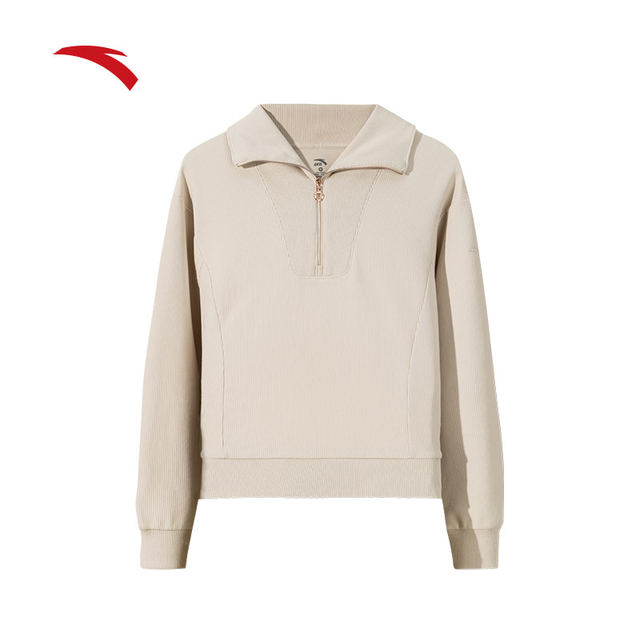 ANTA Sports Comprehensive Training Sweatshirt Women's Summer Skin-Friendly and Comfortable Sports Round Neck Daily Versatile Pullover Women's