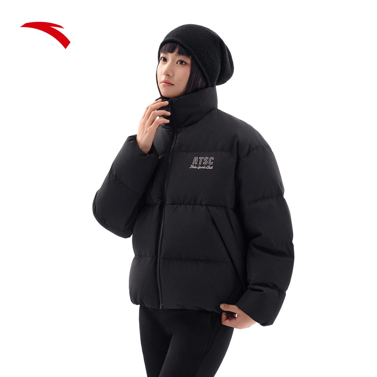 安踏面包羽绒 | 无氟防泼水短羽绒服女立领面包服冬季外套,淘宝优惠券,粉丝福利购,淘宝优惠卷