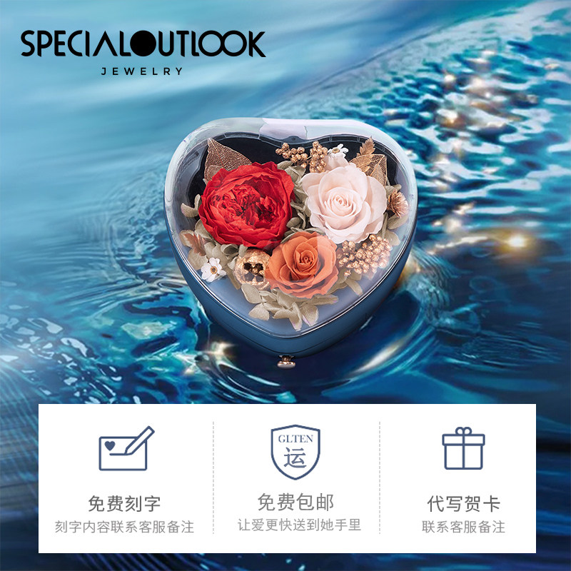 镶施华世洛奇锆跳动的心纯银锁骨链 specialoutlook项链