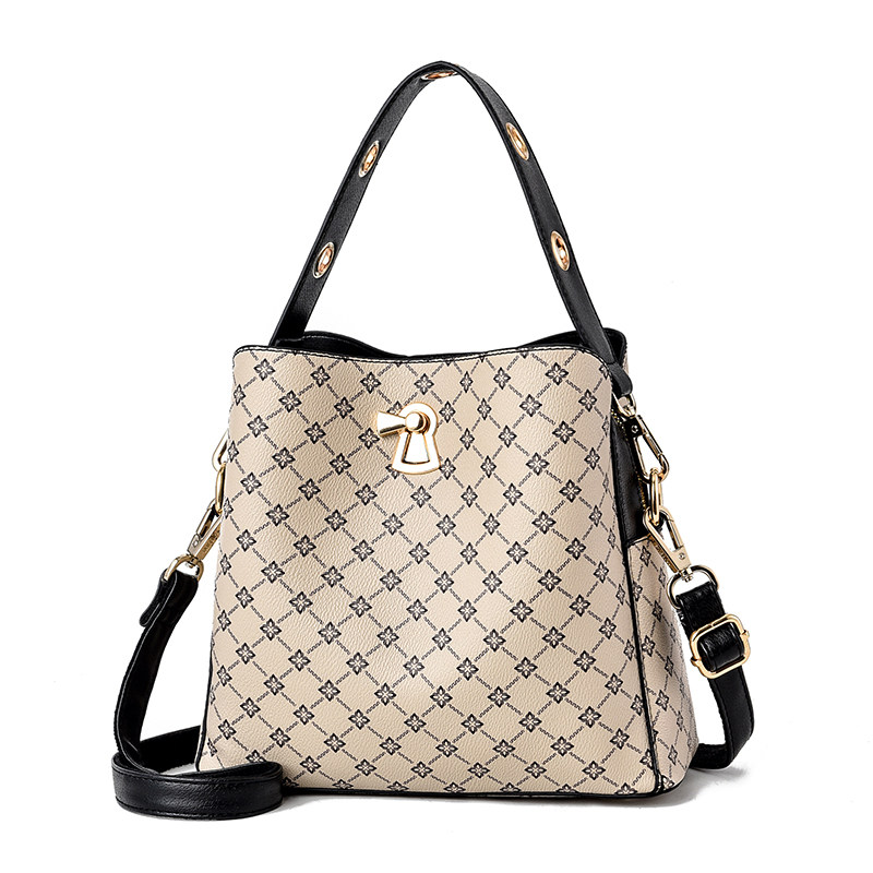 珍沃2020印花抖音同款潮水桶包 珍沃女士包袋