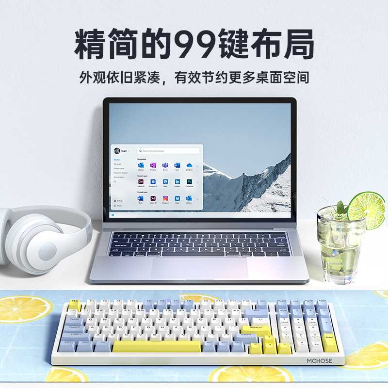 迈从K980客制化机械键盘无线2.4G蓝牙三模热插拔红轴游戏电竞 - 图3