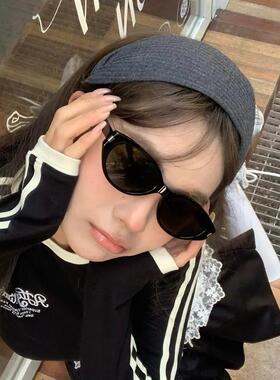 欧美风方框显脸小女复古防晒太阳镜网红同款个性夏季遮阳街拍墨镜