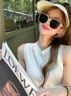 桔里白色度假防紫外线方形