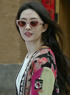 桔里太阳镜椭圆个性女款太阳镜