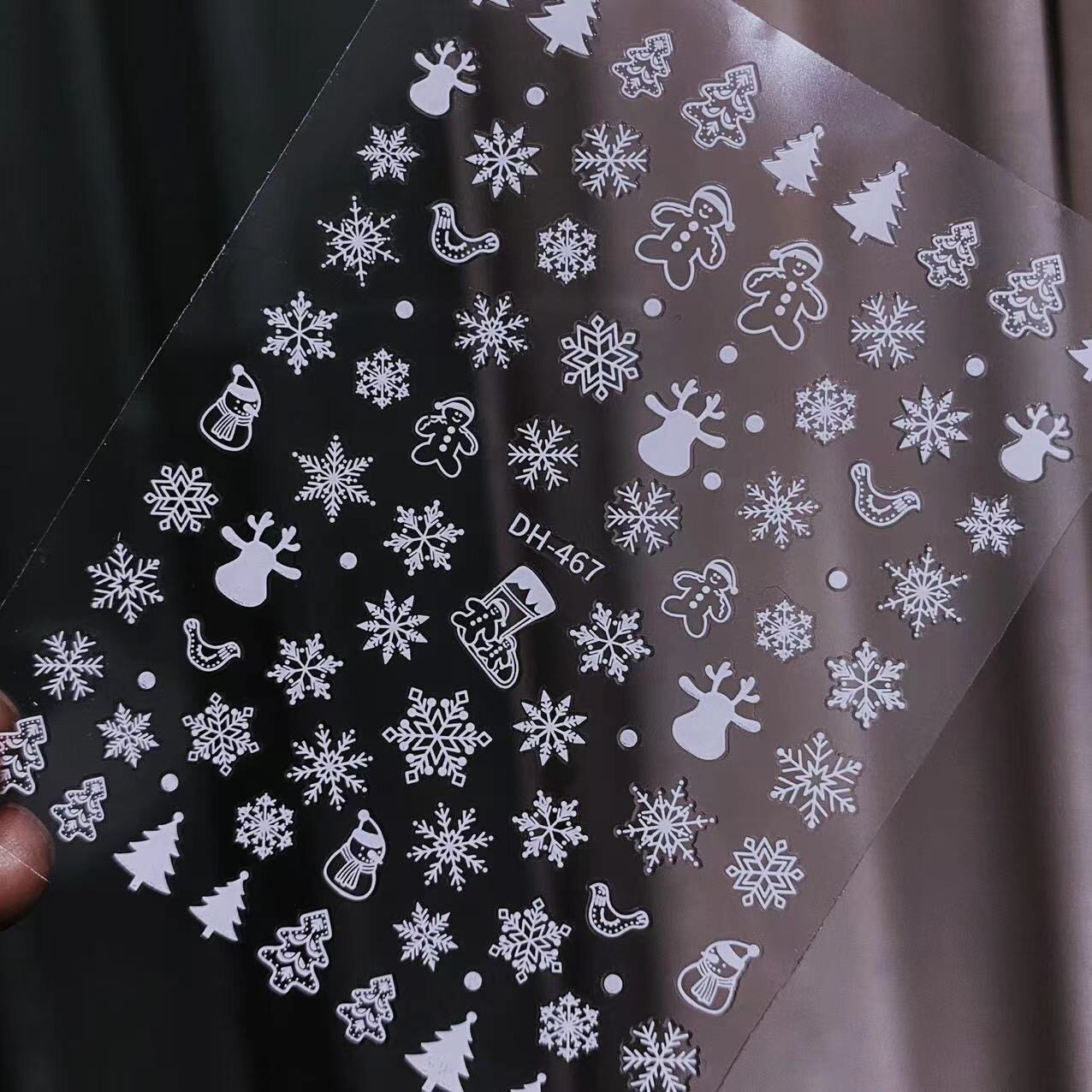 秋冬雪花美甲贴纸白色圣诞雪花饰品美甲新年新春贴花指甲贴纸,淘宝优惠券,粉丝福利购,淘宝优惠卷