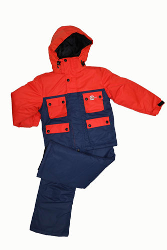外贸原单 儿童滑雪服 加厚保暖滑雪衣服套装两件套冲锋衣棉服男童 - 图3