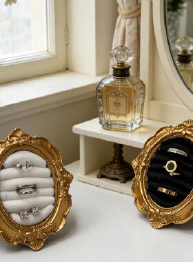 跨境可代发维多利亚风耳环美甲戒指托摆件相框饰品托首饰架展示架