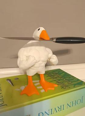 跨境整蛊吸铁鸭子摆件装饰品设计家居庭院可爱迷你鸭树脂工艺品