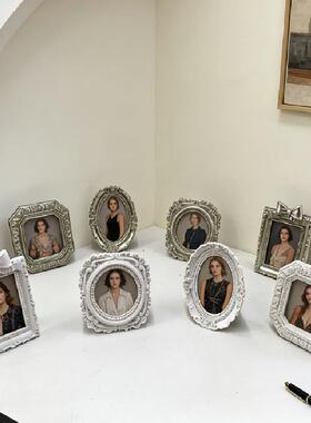 跨境欧式巴洛克金银白相框摄影道具壁挂影楼婚庆家居装饰相架摆件