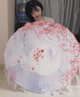 飘带流苏伞手工流苏复古风