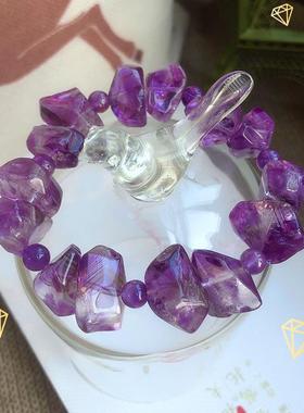 2026承包你的幸运 | 大满贯紫阿赛斯特莱紫水晶手錬女不规则原石