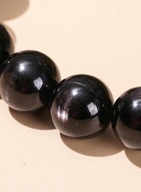 2026晶德珠宝7A级天然强光金运石手链男女款埃及财富之石手串厂家