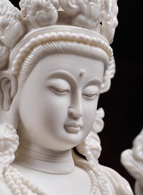 2026戴玉堂藏传四臂观音西藏密宗佛像供奉家用陶瓷观世音菩萨像摆