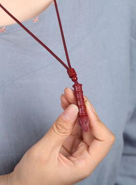 2026朱砂文昌笔吊坠男女学生降魔杵金榜题名随身汽车钥匙扣挂件低