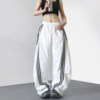 Mi slightly plus size fat mm summer casual slimming wide leg pants