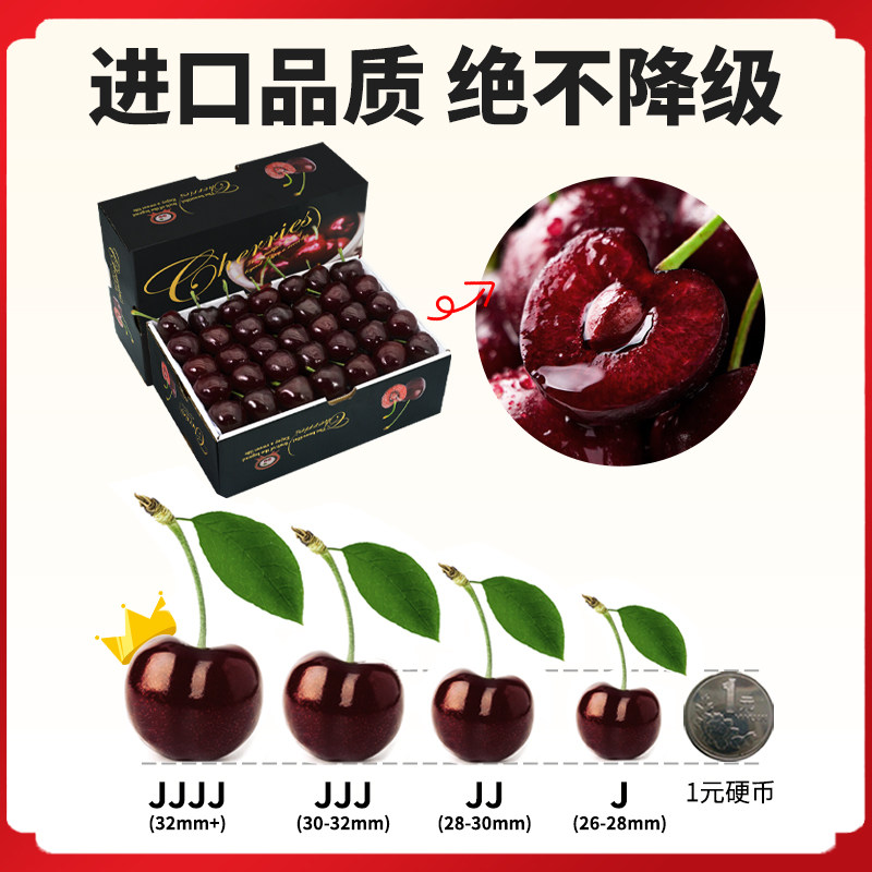 顺丰空运5斤4j美早新鲜国产大樱桃 铂果车厘子/樱桃