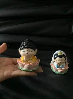 2026新年装饰摆件创意欢喜小神仙公仔模型盲盒客厅玄关桌面小摆件