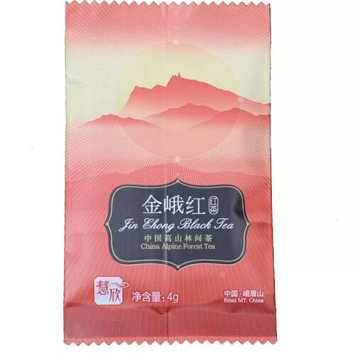 峨眉雪芽金峨红红茶慧欣120g礼盒四川特产茶中小叶种红茶实体店铺 - 图3