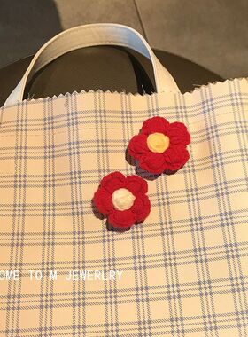 送你一朵小红花手环易烊千玺同款胸针发圈少女学生包包徽章配饰