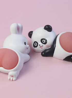 创意捏捏软屁股汽车桌面装饰摆件礼物可爱Q弹屁屁办公室解压玩具