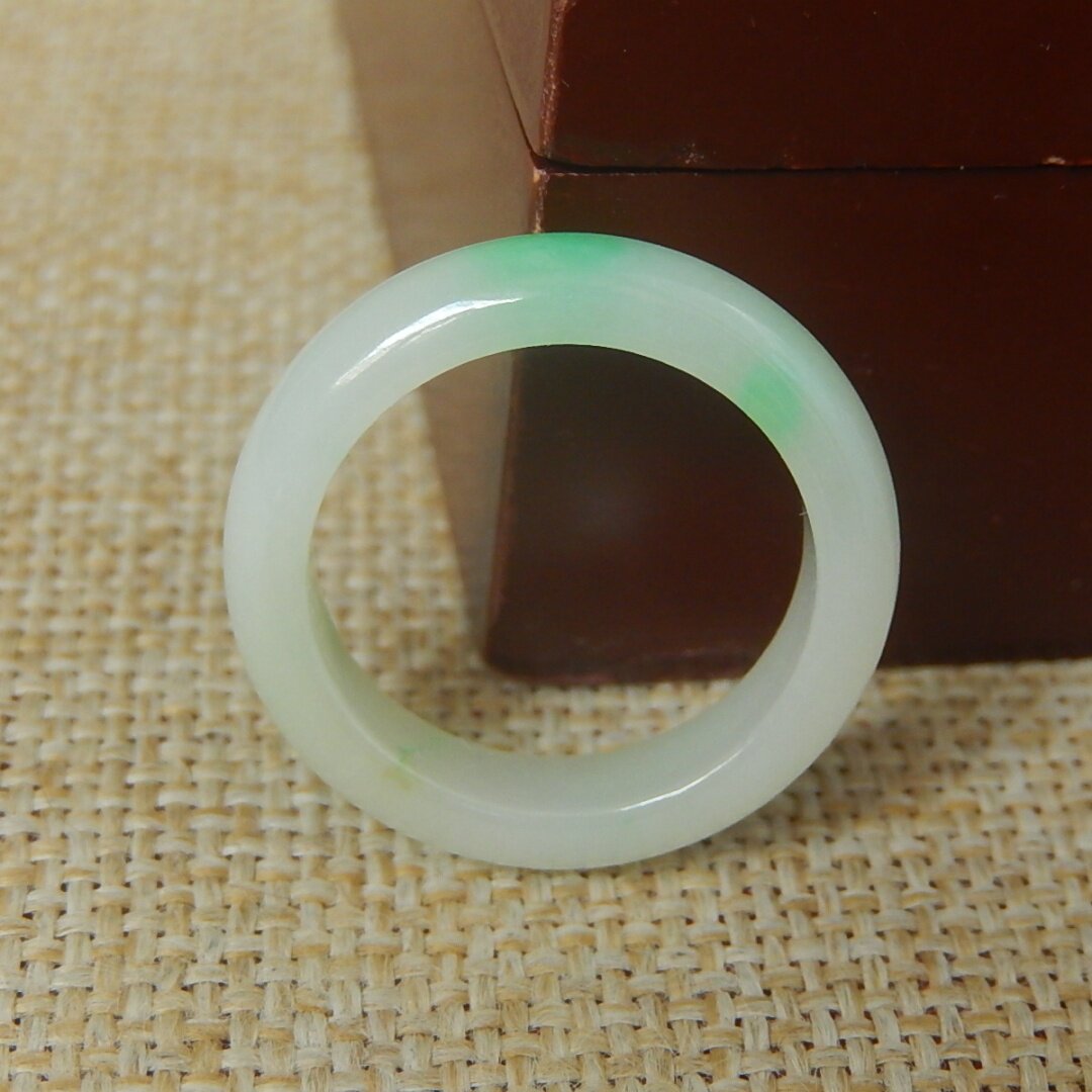 Authentic Burmese natural grade A jade green ring