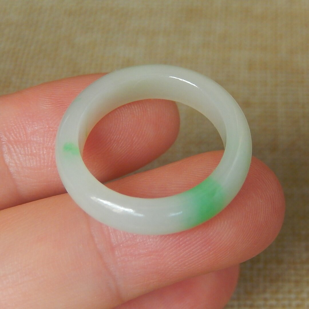 Authentic Burmese natural grade A jade green ring