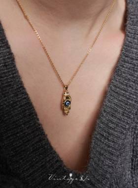 赫鲁斯之眼vintage法式复古项链