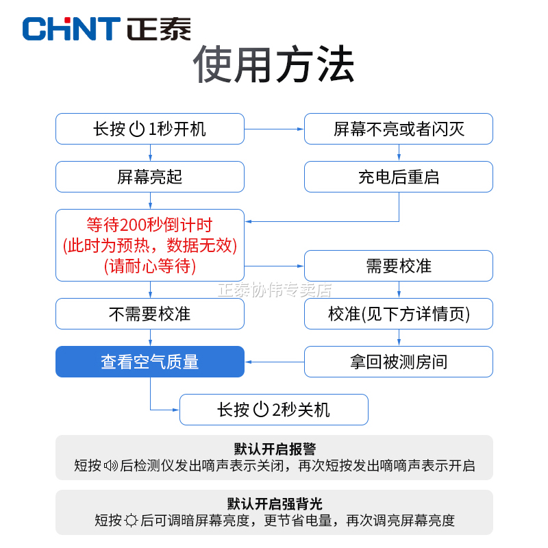 正泰空气质量检测仪手持便携式voc气体甲醛测试仪器家用高精度探 - 图3