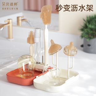 贝适邦便携式奶瓶刷杯刷硅胶清洁刷