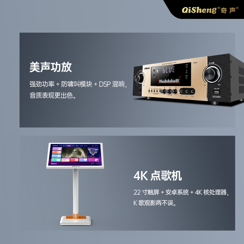 Qisheng family KTV audio set karaoke machine