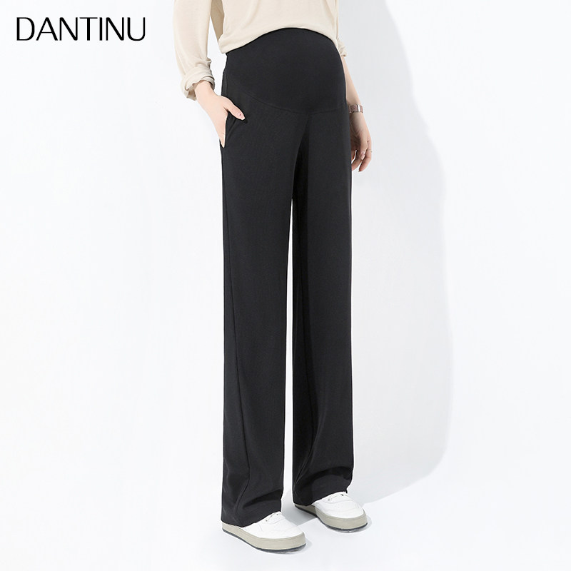孕妇秋冬外穿裤子加长托腹阔腿裤 丹媞奴孕妇阔腿裤