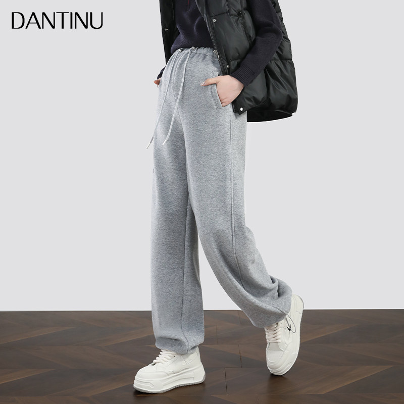 孕妇阔腿裤秋冬季外穿无托腹抽绳宽松秋装加绒加厚大码休闲运动裤,淘宝优惠券,粉丝福利购,淘宝优惠卷