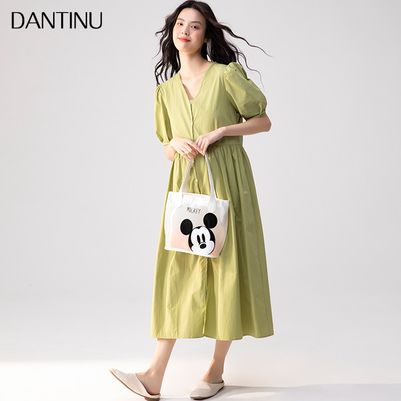 孕妇夏装韩版大码宽松高级连衣裙 丹媞奴连衣裙