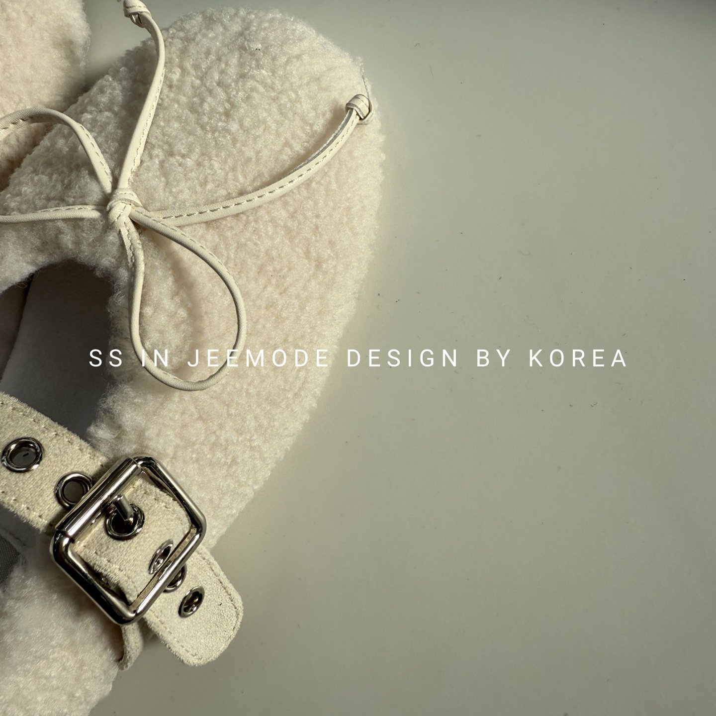 小池在首尔秋冬季新款甜美蝴蝶结一字扣带平底毛毛玛丽珍鞋棉鞋女,淘宝优惠券,粉丝福利购,淘宝优惠卷