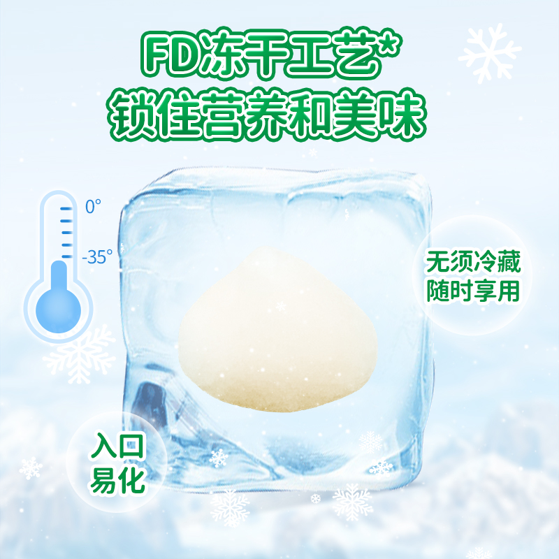 爷爷的农场婴幼儿DHA牛奶溶豆6个月以上宝宝零食婴儿酸奶溶溶豆