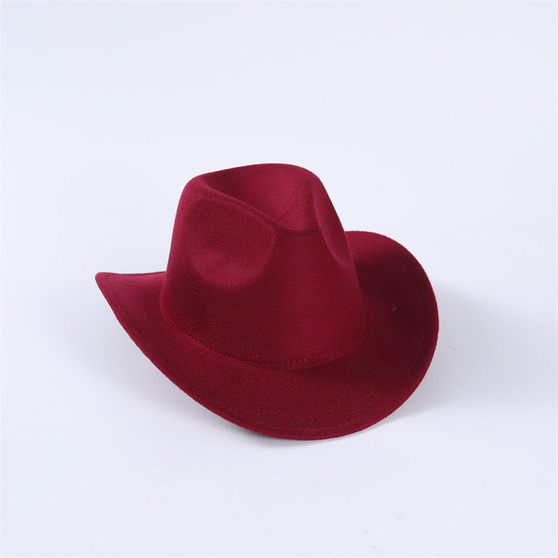 热销礼帽秋冬欧美纯色西部牛仔帽毛呢男女英伦爵士帽帽子,淘宝优惠券,粉丝福利购,淘宝优惠卷