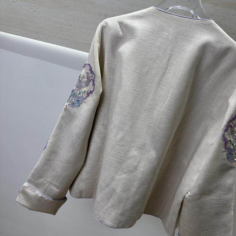 东方雅致紫调重工刺绣精致温柔外套,淘宝优惠券,粉丝福利购,淘宝优惠卷