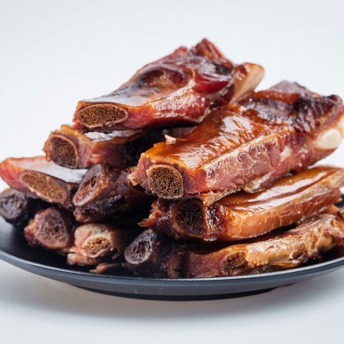 陈二洋 四川特产柴火烟熏排骨腊肉 农家手工自制咸肉腊排骨250g - 图3