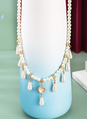 汉服项链珍珠唐风宋制汉元素