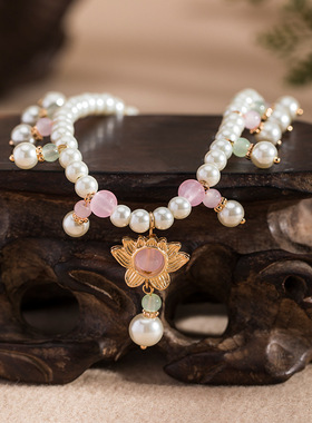 古风项链汉服璎珞配饰圆珠链