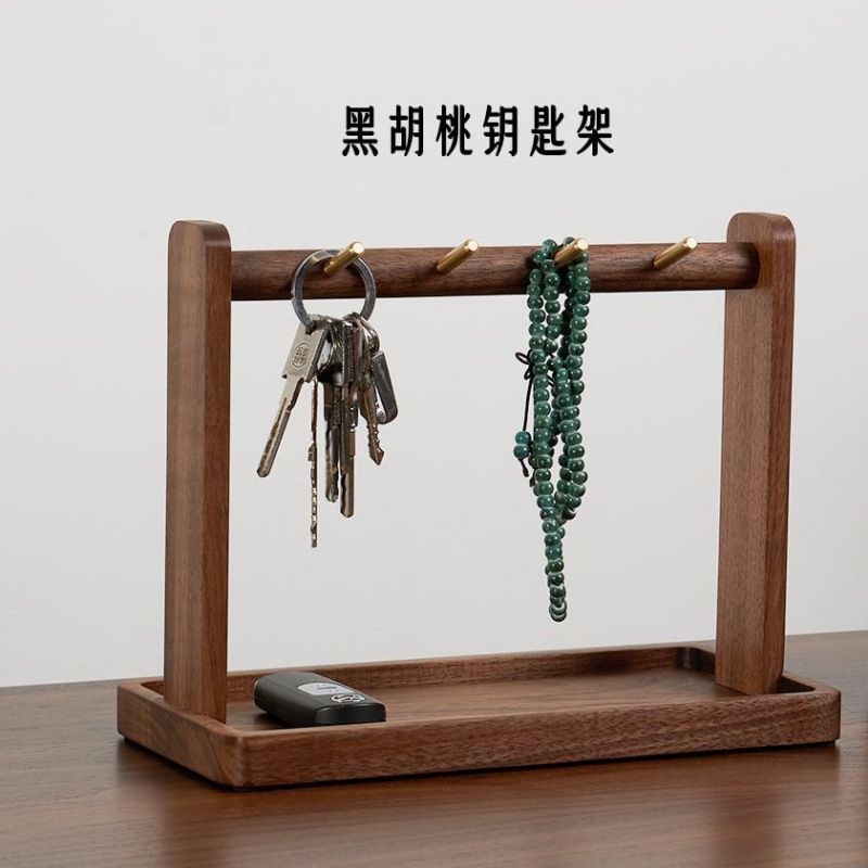 玄关 钥匙收纳盒 进门口桌面托盘 置物首饰架 玄关鞋柜挂 口罩实 - 图1