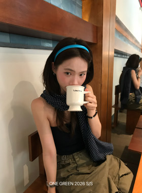 ONEGREEN 6.5NEW 1.5cm纯色包布发箍简约百搭ins刘海少女头箍发饰