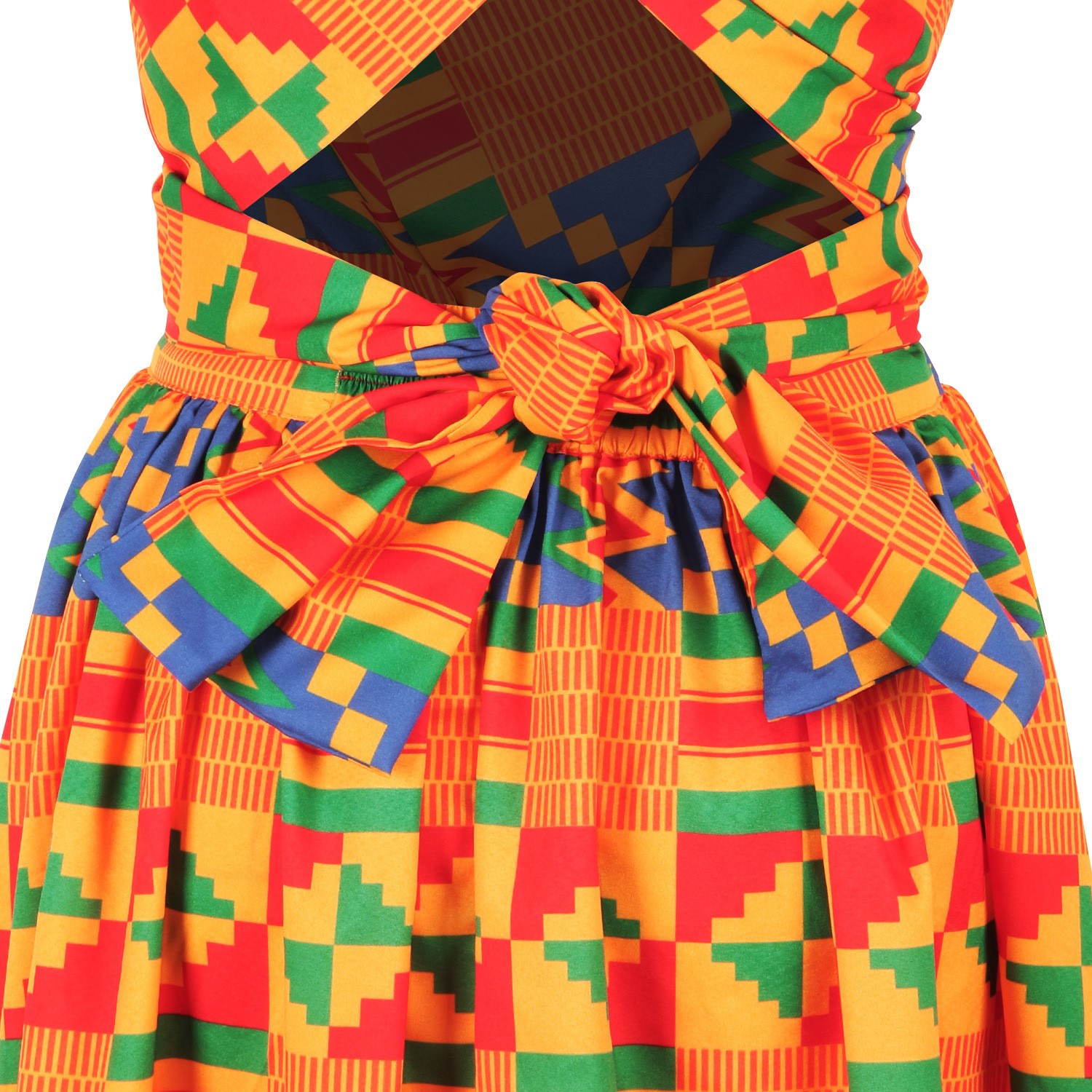 爆款非洲连衣裙女 African women's ethnic digital print dress - 图1